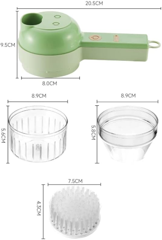 4-in-1 Handheld Electric Vegetable Cutter