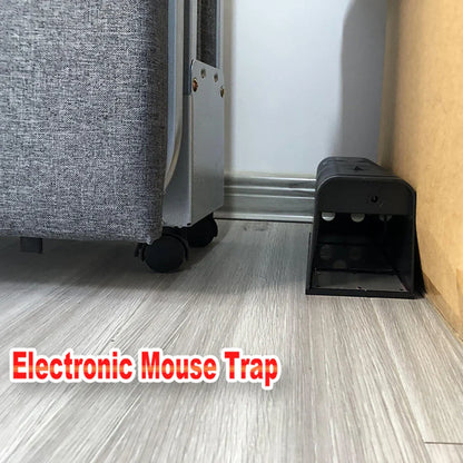 Electronic Mouse Trap – Humane Rodent Catcher and Rat Killer with High-Voltage Shock, Reusable Smart Electric Pest Control