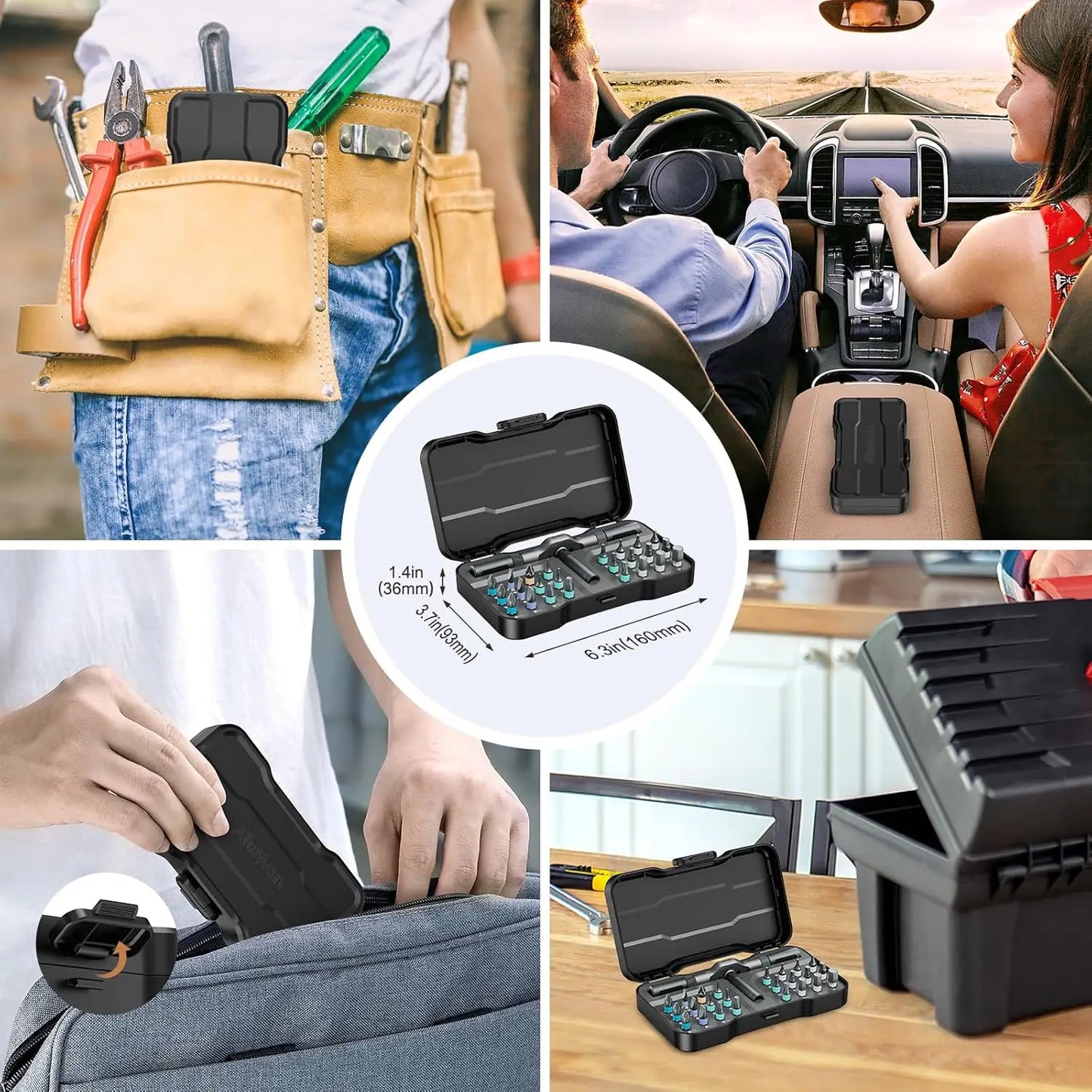 24-in-1 Magnetic Screwdriver and Ratchet Wrench Set – Multifunctional Hand Tool Kit for Home Repair, DIY, and Maintenance