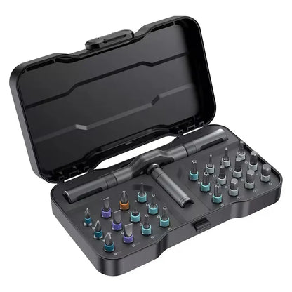 24-in-1 Magnetic Screwdriver and Ratchet Wrench Set – Multifunctional Hand Tool Kit for Home Repair, DIY, and Maintenance