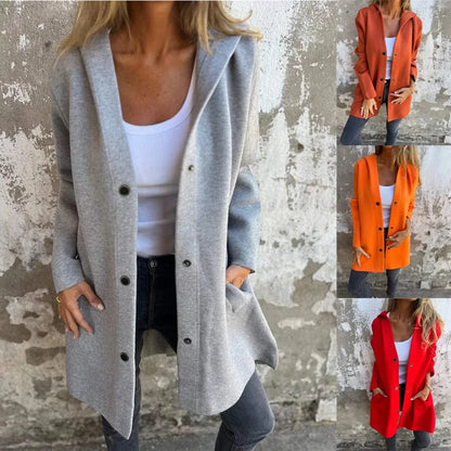 Women’s Hooded Long Sleeve Cardigan Jacket