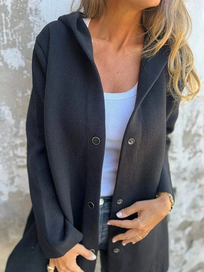 Women’s Hooded Long Sleeve Cardigan Jacket