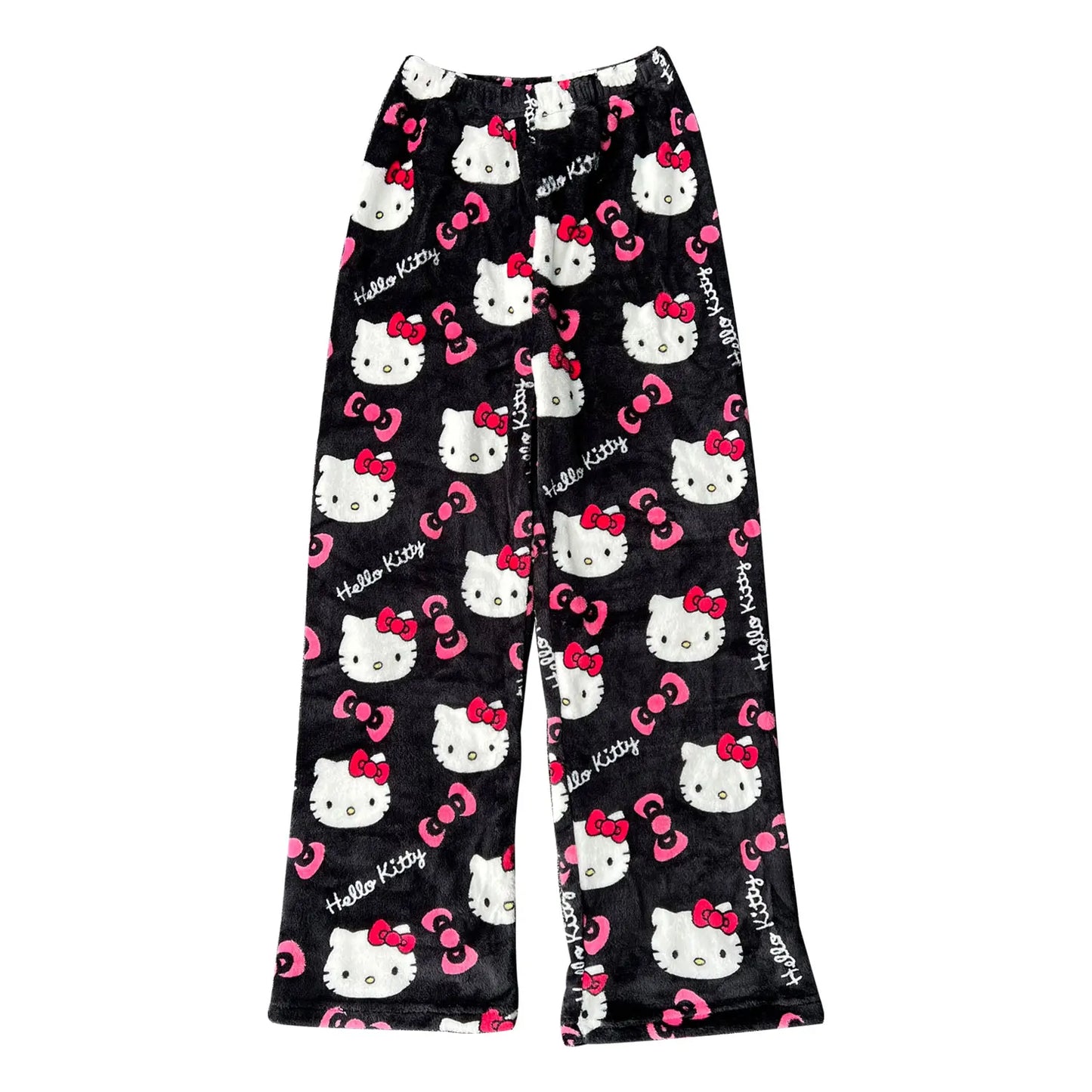 Hello Kitty Plush Pajama Pants – Cozy Lounge Bottoms for Adults & Teens