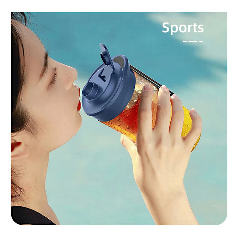 Portable Electric Juicer Blender – Small Household Smoothie Maker with Double Cups & Lids, Rechargeable Mini Juice Machine