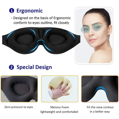 Sleep Mask for Light Blocking & Restful Sleep