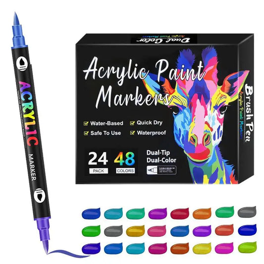 Double-End Art Markers for Kids & Adults