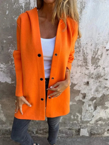 Women’s Hooded Long Sleeve Cardigan Jacket