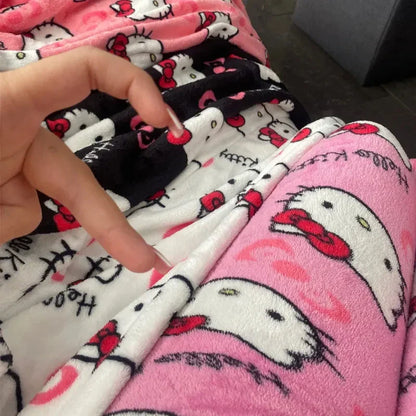 Hello Kitty Plush Pajama Pants – Cozy Lounge Bottoms for Adults & Teens